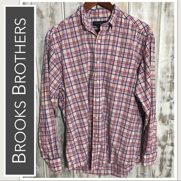 Brooks Brothers Other - 💙 Brooks Brothers Button-Down in Pink & Blue Plaid EUC
